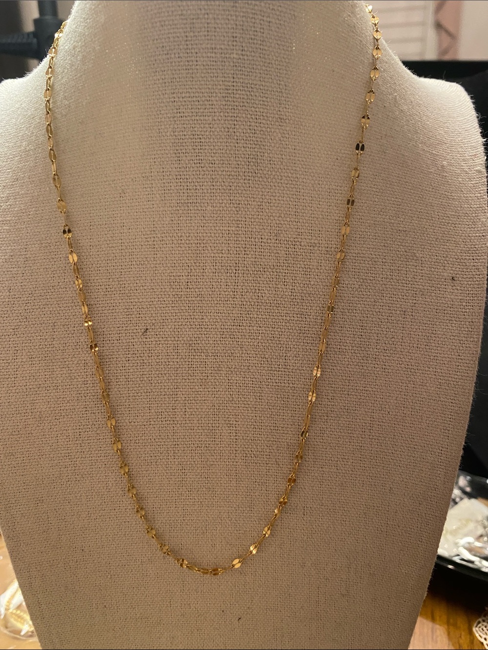 Plunder Gold-Tone Delicate Station Chain Necklace